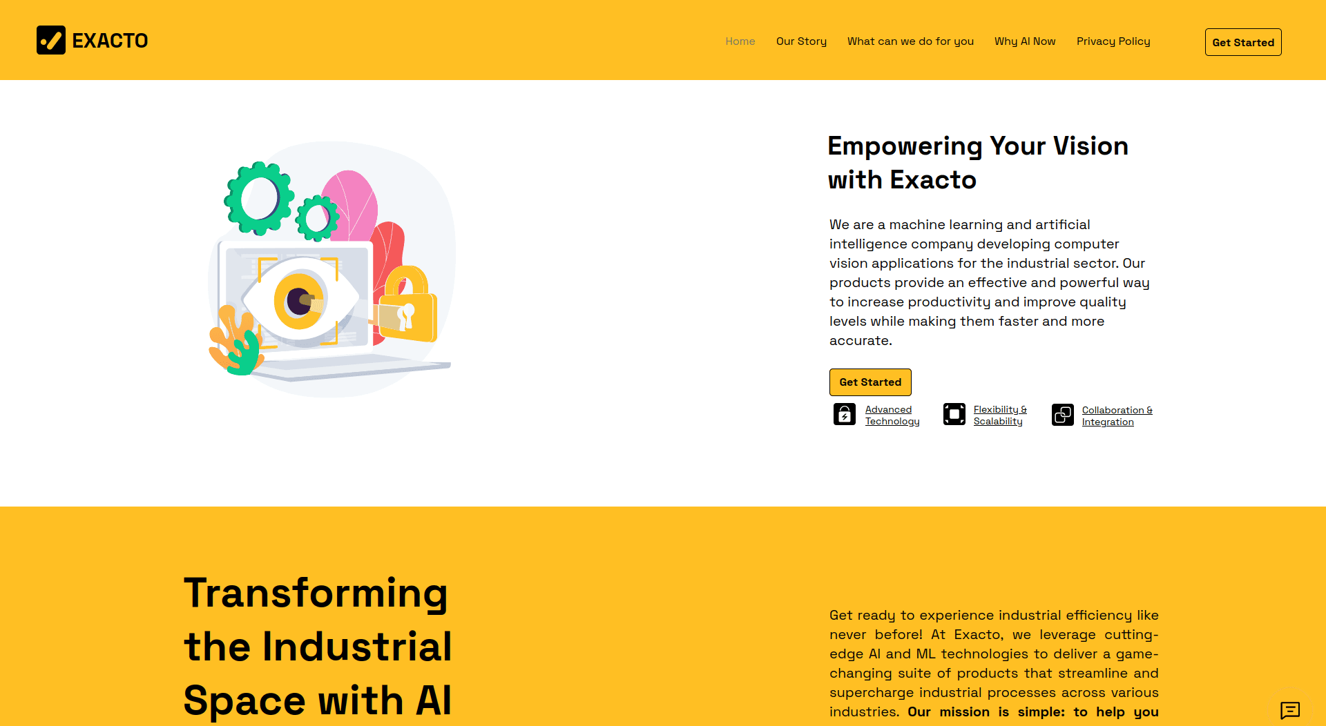Exacto - Modern Responsive Web Application
